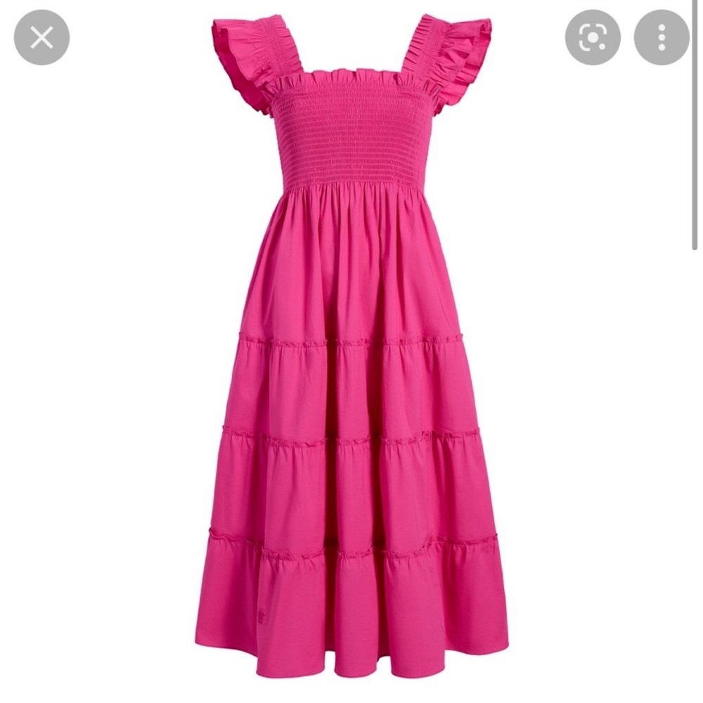 Ellie Nap Dress in Poppy Pink Poplin